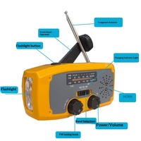 Manuelles Kurbel-Solar- und Batteriebetriebenes AM/FM/NOAA-Wetterradio mit Eingebautem Lautsprecher für Hurrikan-Vorsorge