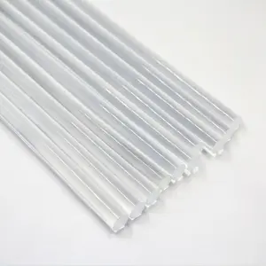 11X300mm 100% Transparent non water soluble economical adhesive glue packaging hot melt glue stick for glue gun