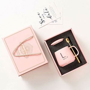 Juego de Tazas de Cerámica Personalizables y Conmemorativas de Alta Gama para Uso Diario, Regalo Promocional para el Día de San Valentín para Damas - Product Image 3