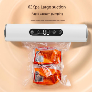 New <b>Small</b> Household Food Packaging Machine LCD Digital <b>Display</b> Vacuum Sealing Machine Big Suction Portable Kitchen Appliances - Product Image 5