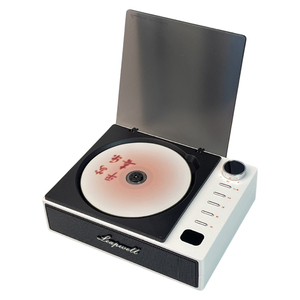 Lecteur CD portable rétro en gros avec haut-parleur sans fil, affichage numérique USB, lecteur de musique de bureau pour la décoration intérieure et les cadeaux - Product Image 2