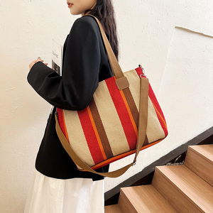 <span class=keywords><strong>Sac</strong></span> en toile personnalisable, nouveau <span class=keywords><strong>sac</strong></span> fourre-tout en toile tendance, <span class=keywords><strong>sac</strong></span> à main décontracté en toile <span class=keywords><strong>de</strong></span> coton rayé pour <span class=keywords><strong>femme</strong></span>, <span class=keywords><strong>sac</strong></span> bandoulière - Product Image 4