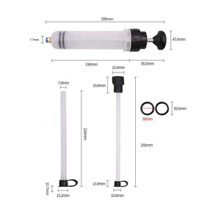 Pompe d'extraction de liquides automobiles, seringue de vidange d'huile avec tuyau, aspirateur et remplisseur manuel de carburant, évacuateur de liquides et d'huiles automobiles - Product Image 4