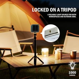 Warsun tc36 cắm trại ánh sáng 800 lumens đa chức năng ngoài trời Torch ánh sáng ABS không thấm nước IPX5 LED năng lượng mặt trời có thể sạc lại đèn pha - Product Image 6