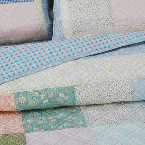 Sang trọng bán buôn ưa thích chần lót Muslin tấm ga trải giường Cover Set chắp vá Duvet bedspread Set sang trọng thoải mái bedding Set - Product Image 5
