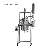 Cuve de réaction haute pression à double enveloppe en acier inoxydable, chauffage électrique, pour laboratoire, cuve de mélange chimique, récipient de réaction