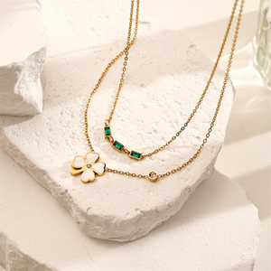 Nouveau Collier en Acier Titane Multi-Éléments 2026 pour Femme – Chaîne de Clavicule Minimaliste Polyvalente – Bijou Tendance - Product Image 3