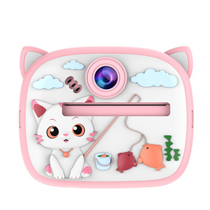 X4D Cartoon <strong>Cat</strong> Kids Instant Print <strong>Camera</strong> 1080P Dual Lens Selfie <strong>Camera</strong> Christmas Birthday Gift for Children Digital Camcorder - Product Image 2