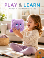 Peluche de chat intelligent à conversation IA, jouet robot qui accompagne les enfants dans la conversation