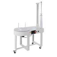 Machine d'emballage semi-automatique DBC800S pour film étirable LLDPE avec plateau supérieur cylindrique