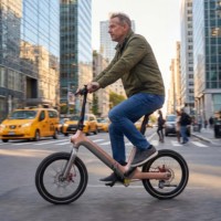 Bicicleta Eléctrica Plegable Smart30 con Transmisión por Correa Silenciosa, Sensor de Torque, 36V 250W, Batería Extraíble en el Poste del Asiento, Cuadro sin Costuras, Llantas Kenda de 20 Pulgadas