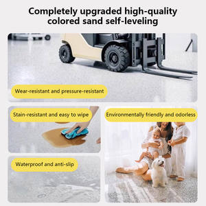 Revêtement de sol en époxy à <span class=keywords><strong>effet</strong></span> marbre coloré 100% solide auto-nivelant pour la <span class=keywords><strong>peinture</strong></span> de sol en béton - Product Image 4