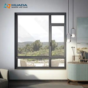 نوافذ مقاومة للأعاصير في فلوريدا، موفرة للطاقة، زجاج مزدوج، عازلة للحرارة، نوافذ ألمنيوم قابلة للطي والدوران - Product Image 3