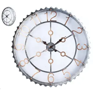 Factory price vintage crystal giant wall clock for high quality