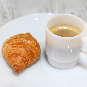 Ly cà phê thủy tinh trắng ngọc, thành đơn, in chuyển nhiệt, 250ml, có tay cầm, chịu nhiệt - Product Image 1