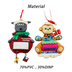 手工闪光连衣裙形姜饼，带可爱包圣诞树悬挂圣诞派对礼品装饰 - Product Image 4