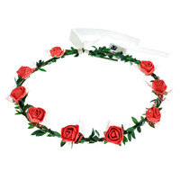 Couronne de cheveux lumineuse LED florale en mousse EVA colorée, style euro-américain, transfrontalière, pour l'encouragement et la démonstration