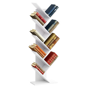 Estantería de MDF con Forma de Árbol para Libros, Revistas, CDs, Librería Geométrica ZY121 - Product Image 1