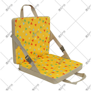 Cojín para asiento de camping al aire libre con diseño floral, cojín rectangular portátil de fibra de poliéster para silla, para uso en viajes y picnics - Product Image 5