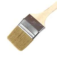 Pinceau professionnel à manche long en bois, pinceau angulaire pour peinture murale, personnalisation OEM disponible