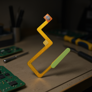 Cable flexible para botón de encendido y sensor de huellas dactilares para Xiaomi Poco X4 Pro 5G, diseño de barra amarilla y verde - Product Image 2