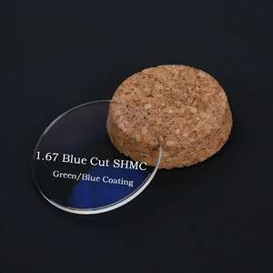 고급 렌즈 1.67 블루 블록 HMC/SHMC 비구면 광학 렌즈 - Product Image 1