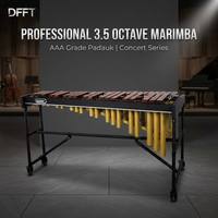 Professional Percussion Marimba 3 1/2 Octave with Silent Rolling Wheels for Stage