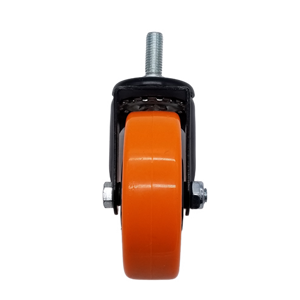 2025 tornillo Universal de alta calidad naranja medio PU <span class=keywords><strong>5</strong></span> pulgadas carrito Rueda de la compra - Product Image 6