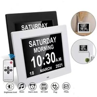 Reloj Electrónico Moderno ZKM CK-070-STD de 7 Pulgadas con Reproducción de Video (MP4/AVI) y MP3, Resolución 1024x600, Alimentación CA, Compatible con Múltiples Idiomas