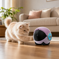 Jouet interactif intelligent pour animaux de compagnie, robot interactif pour animaux de compagnie, robot pour chat et chien avec fonction de croisière automatique, évitement des obstacles, contrôle par application