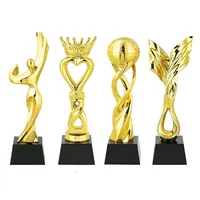 Custom Gold Resin Crystal Trofeeën Gift Award Aangepaste Acryl/Glas/Plastic Medaille En Trofee Sport