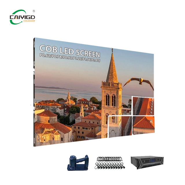 High Resolution Indoor Led Wall Panel Pixel Pitch P0.62 P1.25 4k Cob Screen Display 1000cd Brightness 170 Viewing Angle 3840Hz
