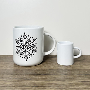 Zibo Handmade Ceramic <b>Mug</b> 301-400ml <b>White</b> Unique Shape <b>Coffee</b> Cup Gift For Presents - Product Image 3