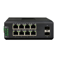 Commutateur réseau industriel Gigabit Ethernet 8 ports L2 géré sur rail DIN de qualité supérieure avec 2 SFP
