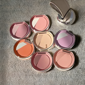 Paleta de rubor vegano Premium, resaltador de maquillaje de mejillas con logotipo personalizado de alto pigmento con función de protección solar para un tono de piel claro - Product Image 2