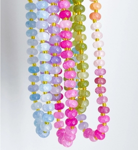 <span class=keywords><strong>Collana</strong></span> con Gemme Colorate, Pietre Naturali e Vetro, Fatta a Mano, Stile Boho Estivo, Gioiello Statement <span class=keywords><strong>per</strong></span> Donne e Ragazze, Ideale <span class=keywords><strong>per</strong></span> le Vacanze - Product Image 4