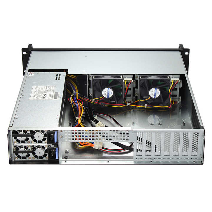 2U 6 Bay Server Case with LCD Screen - Hot Swap Support