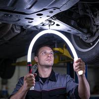 Nouvelle Bande Lumineuse LED Flexible en Silicone de 73 cm, Haute Luminosité, Lampe Torche Professionnelle, Outil Portable pour Réparation Automobile OLIVER