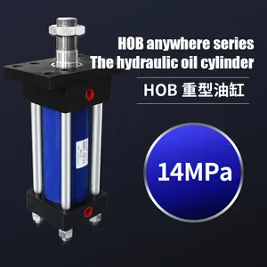 Hob63 * 50 Series xi lanh thủy lực tác động kép hai chiều nhỏ với hành trình dài 100mm