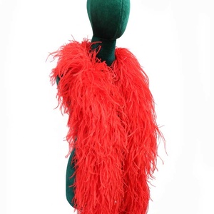 Xinyuling <span class=keywords><strong>TNMT</strong></span> Boa de Plumas de Avestruz Teñidas de 10 Capas, 13-18cm, Grandes y Gruesas, 2M para Manualidades y Ropa ZA - Product Image 1
