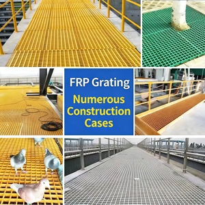 Индивидуальные решетки из стеклопластика (FRP), армированные стекловолокном, для настилов и полов, композитные решетки из стеклопластика (GRP/FRP) для пешеходных дорожек - Product Image 5