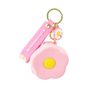 Zipper Mini Keychain Purse Factory Cartoon Coin Purse Keychain with Custom Logo