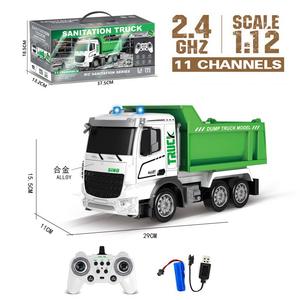 SINO <span class=keywords><strong>RC</strong></span> <span class=keywords><strong>camion</strong></span> à ordures avec une <span class=keywords><strong>poubelle</strong></span> éco-voiture jouets moulé sous pression 2.4GHz 1:12 échelle 11CH R/C <span class=keywords><strong>camion</strong></span> de recyclage avec lumière et musique - Product Image 6