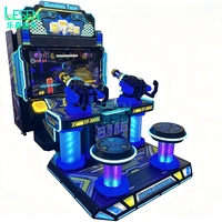 Console de jeu d'aventure de tir dynamique à deux joueurs pour usage commercial ; Équipement de divertissement à monnayeur pour supermarchés et parcs d'attractions