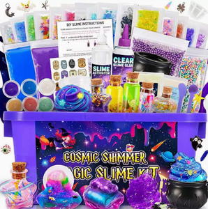 Kit de Pâte à Modeler 70ml, Colle Puff, Slime DIY, Pâte à Modeler 12 Couleurs, Kit d'Artisanat en Pâte Fluffy, Marque Onr - Product Image 1