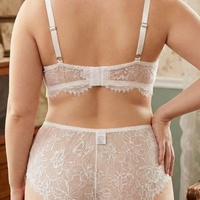 Vente en gros directe usine – Ensemble de lingerie grande taille pour femme, dentelle transparente, ODM/OEM, ensemble soutien-gorge blanc, best-seller