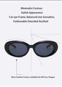 Gafas de Sol Ovaladas Vintage de Moda 2025 para Hombre y Mujer, Nuevo Diseño Moderno para Todo Tipo de Rostro, Gafas con Protección UV400 - Product Image 5