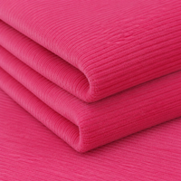 Tissu tricoté en velours uni élégant, respirant et anti-rétrécissement, 72% coton, 25% polyester, 3% élasthanne, 150 cm, 360 g/m², Keqiao