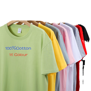 T-shirt d'été pour homme, 180 g/m², 100 % coton, manches courtes, imprimé en relief, coupe ample, décontracté, col rond, longueur normale - Product Image 1