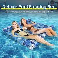 Grenzüberschreitendes aufblasbares, doppeltes, quadratisches Schwimmbett aus Kunststoff für Paare – Große Schwimmbadliege & Wasser-Sofa – China